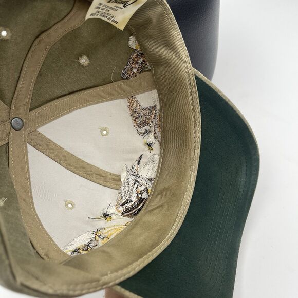 Vintage Al Agnew Bald Eagle Hat Cap 90s Embroidered American Wildlife Strapback - Picture 15 of 16